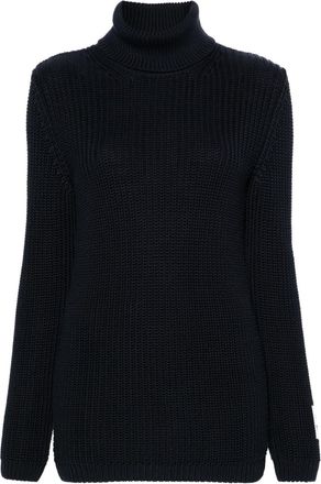 Moschino Classic Turtleneck cotton jumper - women - Cotton - 36 - Blue