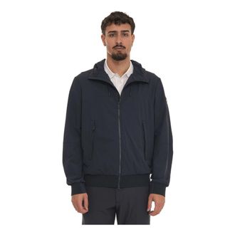 Peuterey Uyapo Hooded Harrington Jacket - Heren - Zomerjassen - Blauw - XL - Jassen