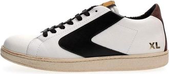 Valsport Klassieke Leren Sneaker Wit Heren - Heren - Sneakers - Wit - 44 EU - Katoen - Schoenen