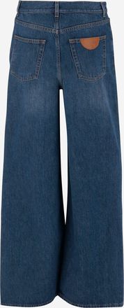 Chlo&eacute; Womens Jeans Cotton Denim Wide Leg