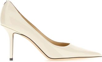 Jimmy Choo London Hoge hakken schoenen voor vrouwen - Dames - Pumps - Beige - 37 1/2 EU - Leer - Schoenen