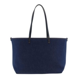 Fendi Tote Bags, female, Blue, Size: ONE SIZE Medium Roll Shopping Bag