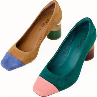 Charlotte Stone Risa Mismatch Cap Toe Pump in Kingston at Nordstrom, Size 13