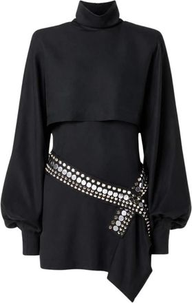 Iro Korte jurk met riem - Dames - Korte kleedjes - Zwart - 2XS - Kleedjes