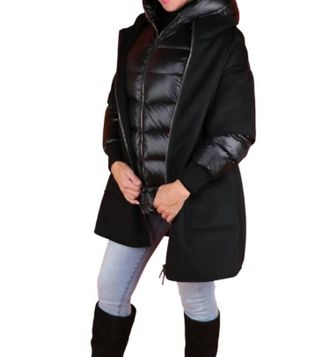 Moorer Fabula-Cwr Ladies Down 3-In-1 Coat In Black