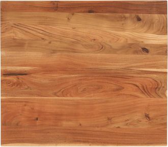 vidaXL Piano Tavolo 100x80x3,8 Cm Rettangolare Legno Massello Acacia Vidaxl