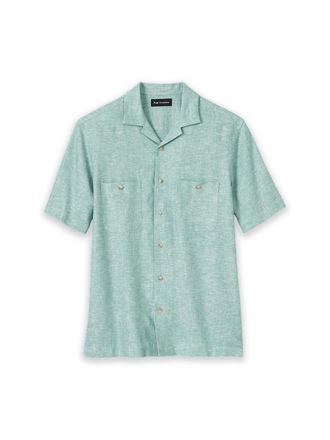 Paul Fredrick Linen Blend Solid Casual Shirt