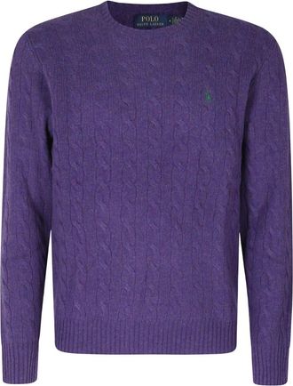 Polo Ralph Lauren Maglieria Girocollo - - Knitwear - Uomo - Viola - M