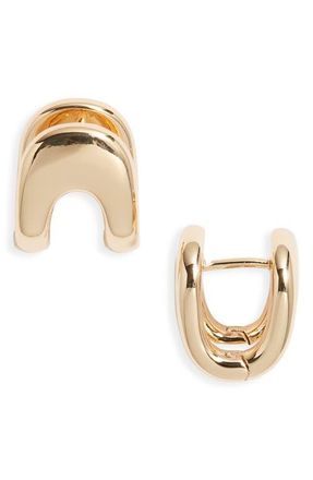 Nordstrom Crescent Huggie Earrings in Gold at Nordstrom