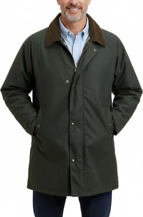 Generic Mens Waterproof Hiking Fishing Jacket Padded Country Wax Warm Outdoor Farming DETACHABLE Hoodie Coat UK (UK, Alpha, XXL, Regular, Regular, OLIVE GREEN