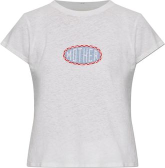 Mother The Lil Sinful Patch T-Shirt - - Tops - Donna - Bianco - S