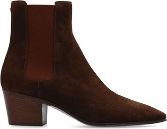 Casadei pointed-toe suede Chelsea boots - women - Suede - 36 1/2 - Brown