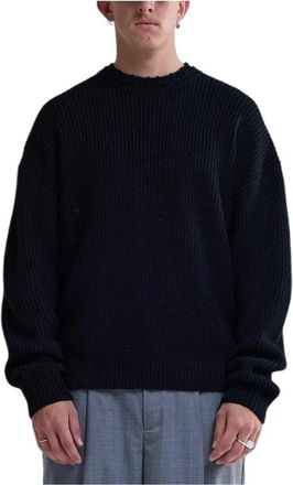 New Amsterdam Surf Association Big Logo Crewneck - Heren - Ronde hals truien - Zwart - XL - Katoen - Truien & Vesten