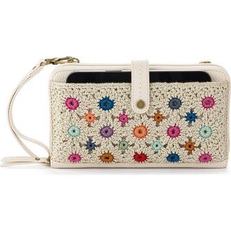 The Sak Iris Smartphone Crossbody Bag in Natural Multi Flower at Nordstrom