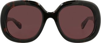 Chlo&eacute; Square-Frame Recycled Acetate Sunglasses
