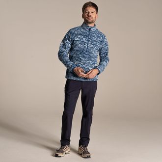 Craghoppers Heren National Trust Irt Print Fleece Top (Jeneverbes)
