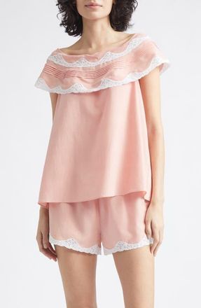 Poss&eacute; Tabitha Off the Shoulder Top in Blossom at Nordstrom, Size X-Large