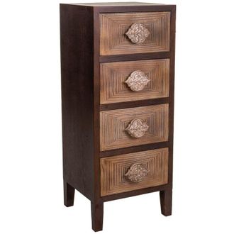 Wanderlust Deco Sinfonier De Madera Marr&oacute;n 45x40x110