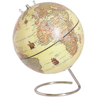 Beliani Globo Terr&aacute;queo De Mesa Moderno Giratorio Con Imanes Cartier
