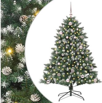 vidaXL &Aacute;rbol De Navidad Artificial Verde 150 Cm Pvc, Pl&aacute;stico Y Acero Vidaxl