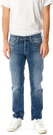 Replay Straight Fit Jeans - Heren - Regular Fit Jeans - Blauw - W34 L32 - Katoen - Jeans