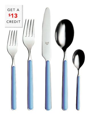 Mepra 5Pc Flatware Set With $13 Credit