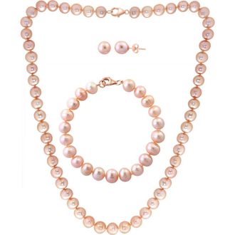 Effy Freshwater Pearl Strand Necklace in Peach at Nordstrom Rack
