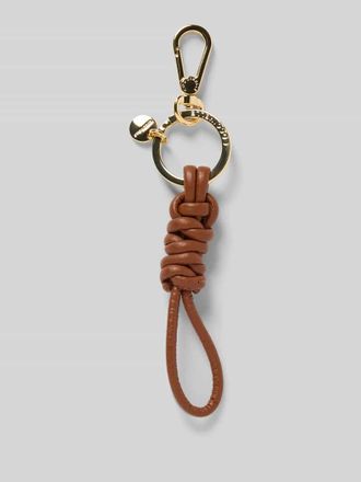 Coccinelle Anhänger in Knoten-Optik Modell Arja in Cognac, Größe 1