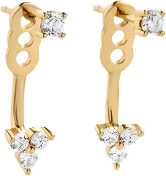 BaubleBar Womens Shasta Earrings In Gold