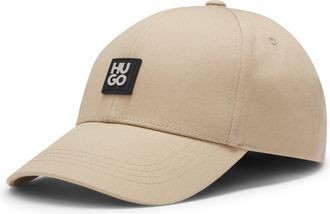 HUGO BOSS Baseball Cap HUGO Jake ME, Herren, medium beige 269, Twill, Baumwolle, unifarben, Caps Baseball Cap, aus Baumwoll-Twill
