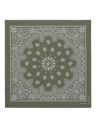 Fortela Bandana met paisley-print - Groen