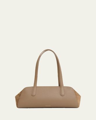 Mansur Gavriel Helios Leather & Suede East-West Shoulder Bag