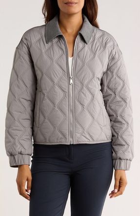 Bernardo Mixed Media Liner Jacket in Stone Grey/Heather Grey at Nordstrom Rack, Size X-Large