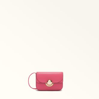 Furla Sfera Porta Monete S Velvet Pink Rosa Pelle Di Vitello Sidney Donna