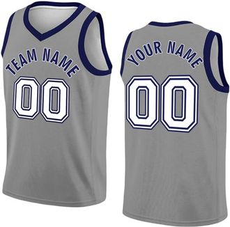 Generic Personalized Your Own Basketball Jersey Sports Shirt Printed Custom Team Name Number Logo for Men Youth Dark Gray