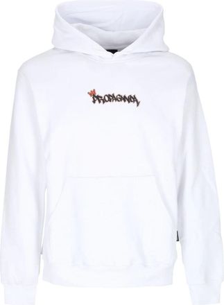 PROPAGANDA Witte Prince Hoodie Sweatshirt met lange mouwen - Heren - Hoodies - Wit - M - Katoen - Hoodies & sweatvesten