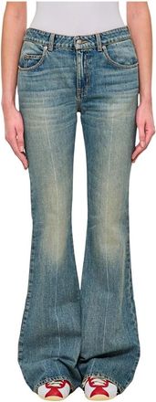 Alexander McQueen Flared Jeans - Dames - Flared Jeans - Blauw - W27 - Katoen - Jeans