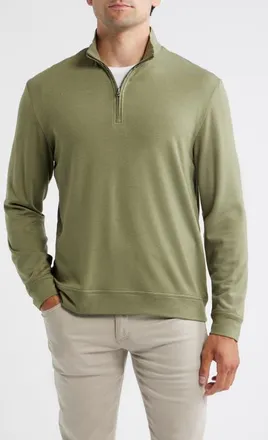 Johnnie-O Tahoe Quarter Zip Pullover in Thyme at Nordstrom, Size Xx-Large