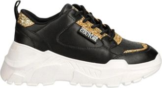 Versace Jeans Couture Speedtrack Sneakers voor Vrouwen - Dames - Sneakers - Zwart - 35 EU - Schoenen