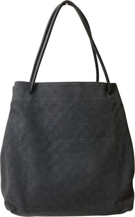 Gucci Dark Gray Gray Tote Bag (Pre-Owned)