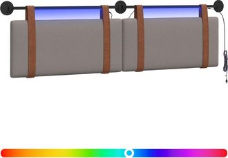 vidaXL Cabecero Colgante Topo Pu Antiguo Vidaxl