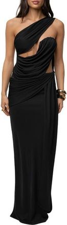 JLUXLABEL Empress of Hearts Maxi Gown in Black at Nordstrom, Size X-Small