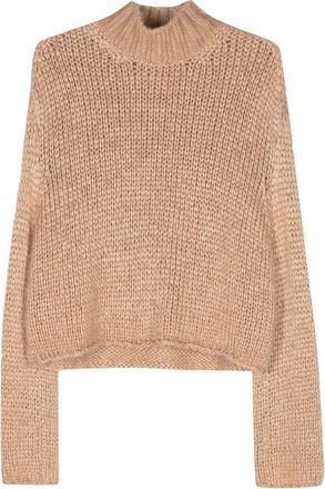Forte_Forte Coltruien - Dames - Coltruien - Beige - S - Truien & Vesten