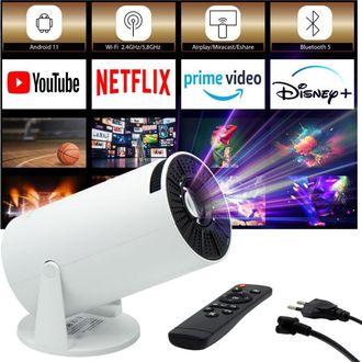 OEM Proyector Inteligente Kiano Vision Relax 4k, Android 11, Miracast, Dlna, Wi-fi, Bluetooth, Correcci&oacute;n Trapezoidal