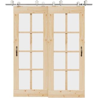 vidaXL Vidaxl - Kit De Herrajes Para Puerta Corredera 200 Cm Acero Plateado