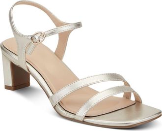 Rockport Teddy Ankle Strap Sandal in Gold at Nordstrom, Size 5.5