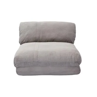 Miliboo Miliboo - Sill&oacute;n Cama De 1 Plaza Pana Gris Claro Spencer