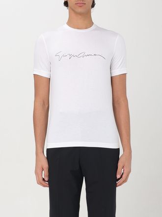 Giorgio Armani T-shirt in cotone stretch con logo Giorgio Armani