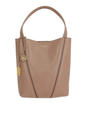 Chlo&eacute; Small Spin Tote Bag In Grained Leather