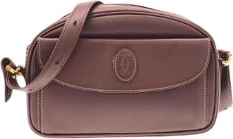 Cartier Pre-owned Must de Leather Schoudertas - Dames - Vintage Schoudertas - Rood - ONE Size - Leer - Vintage